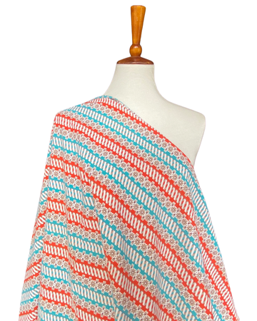 1930s/1940s Geometric Floral Feedsack